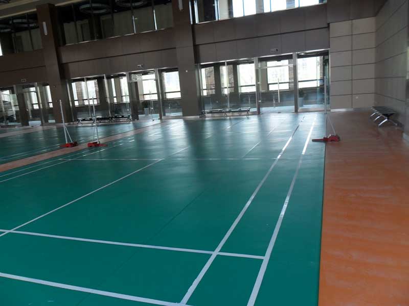 山东省济南全运村羽毛球地胶
